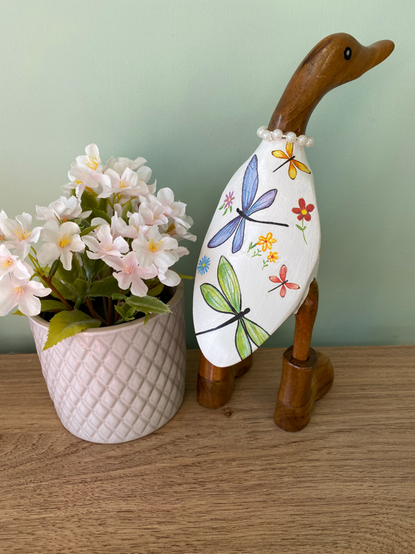 Personalised shop wooden duck